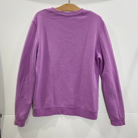 Scotch and Soda Amsterdam Couture Purple Crewneck Logo Embroidered Sweatshirt L - Picture 8 of 10